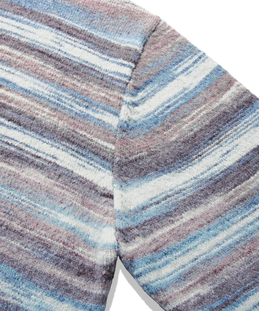 TRILLION Washable Multi-Color Gradient Crewneck Knit_Navy