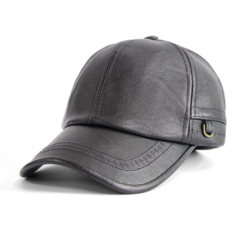 Spring Autumn PU Baseball Cap Men's Cap