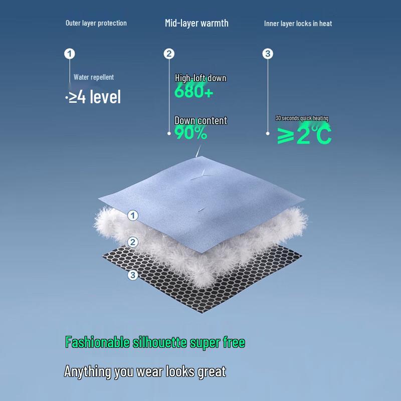 BOSIDENG B250246806 Sporty Fashion Hooded Down Jacket