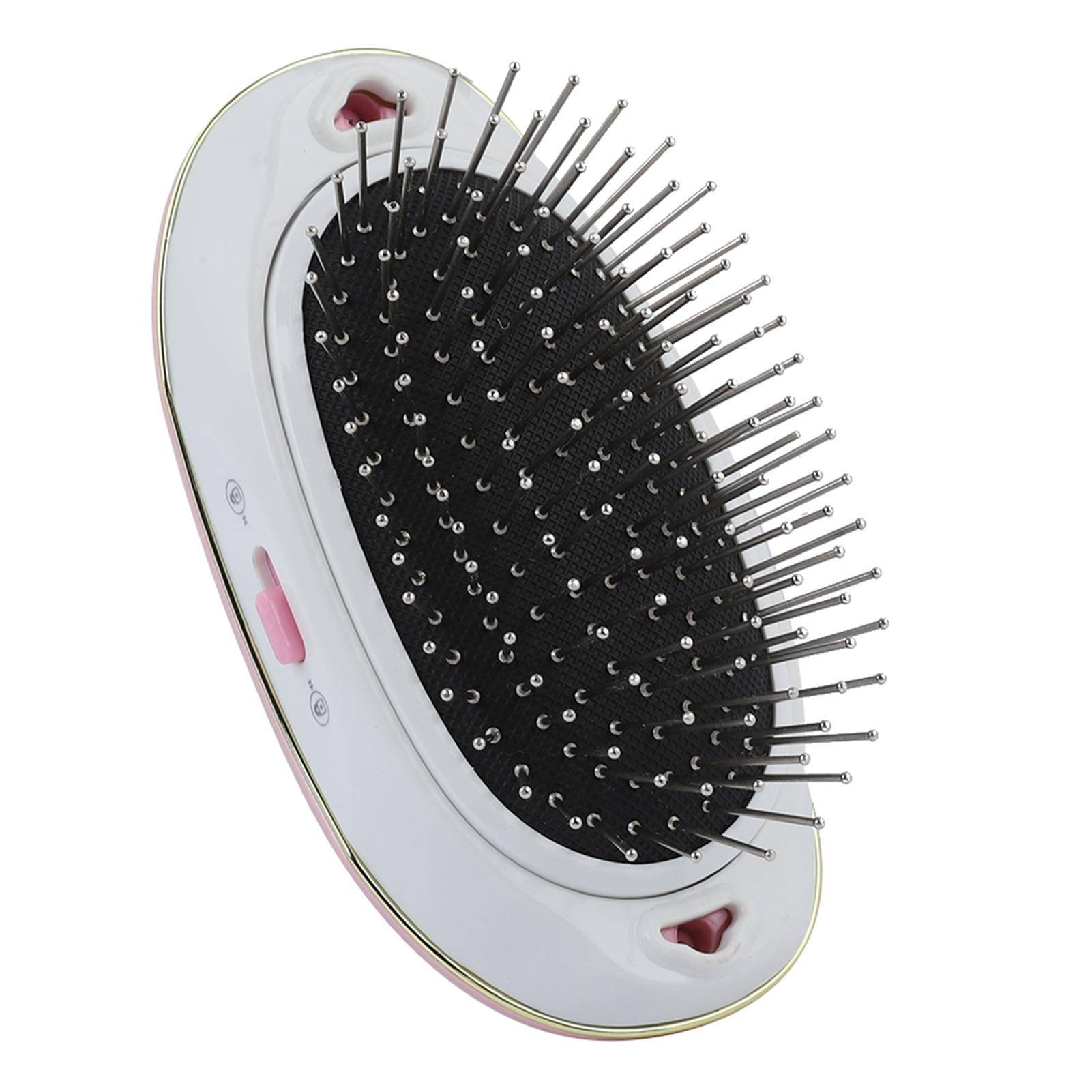 

New Negative Ion Anti static Hairbrush Portable Electric Scalp Massage Comb Pink розовый