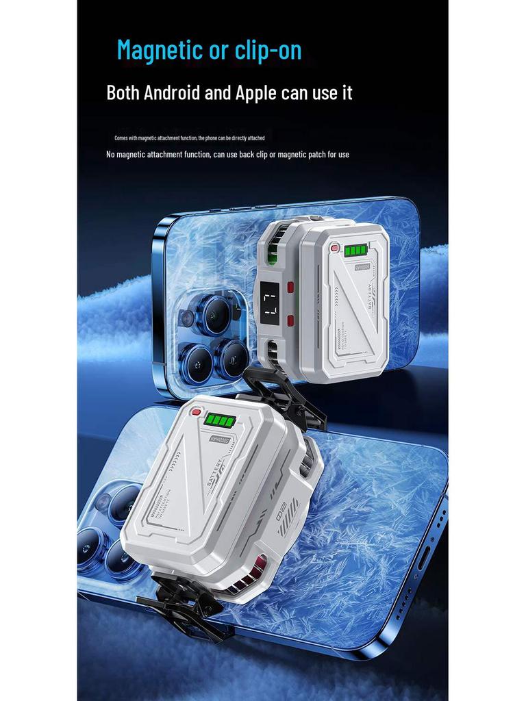 TH10 Digital Display Wireless Magnetic Semiconductor Phone Cooler