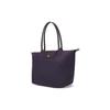 Longchamp Logo Snap Zipper Closure Solid Color Fabric Dumpling Bag Women Handbags Purple 1899919645