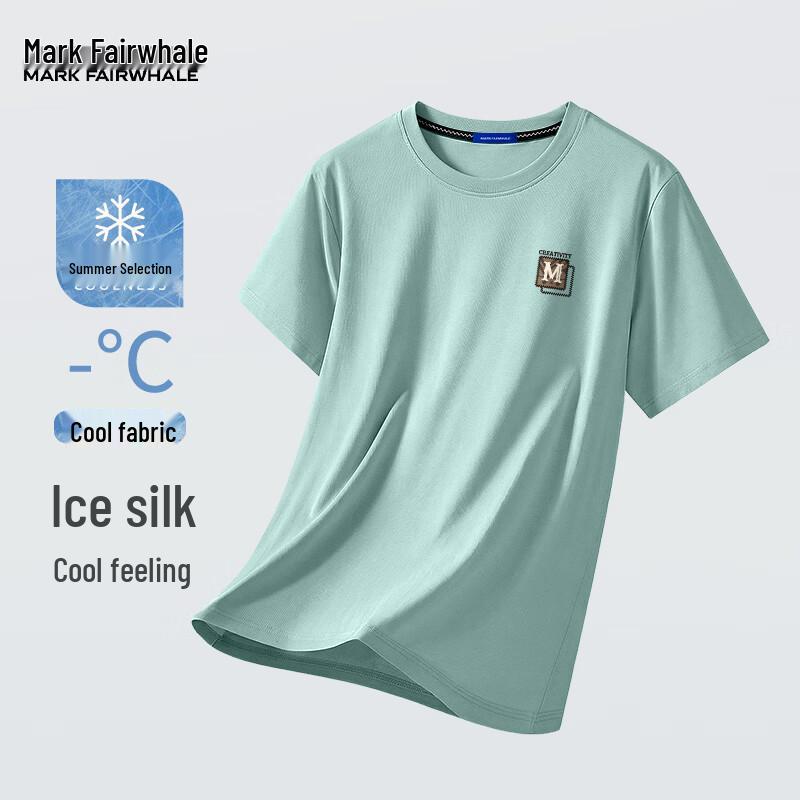 

MARK FAIRWHALE Men s Ice-Feel Breathable Short Sleeve T-Shirt M
