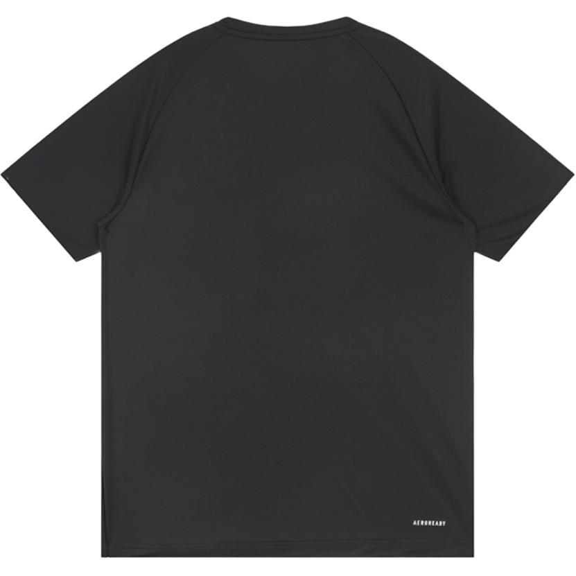 Adidas Striped Print Slim Fit Crewneck Tee Men Tops Black H28925