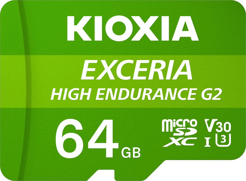 KIOXIA in 64GB microSD High Dashcam Surveillance Camera U3 V30 Class 10 4K Maximum Read Speed of Maximum Write Speed of Genuine Japanese KLMHB064G