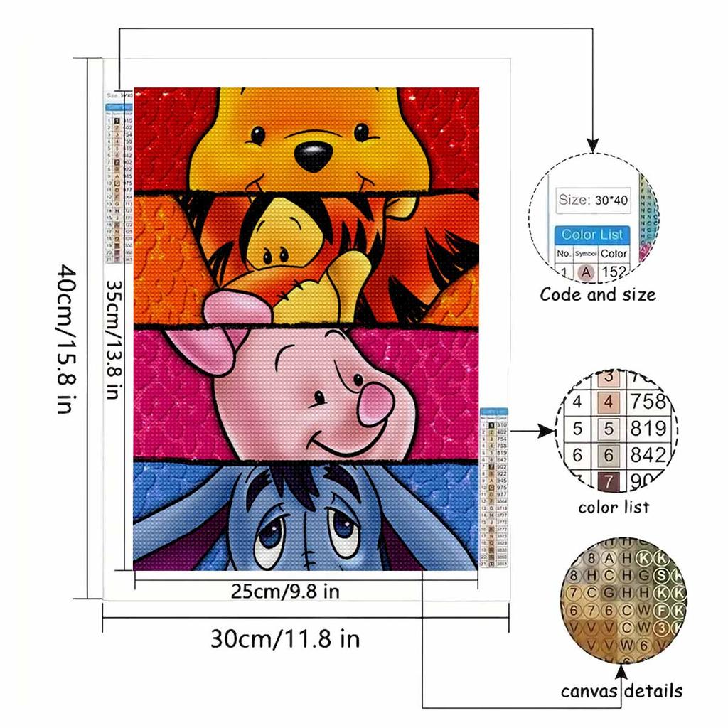 DIY Diamond Painting Lovely Little Animals Cross Stitch Kit Mosaic Art Diamond Painting Full Circle Diamond Home Decoration