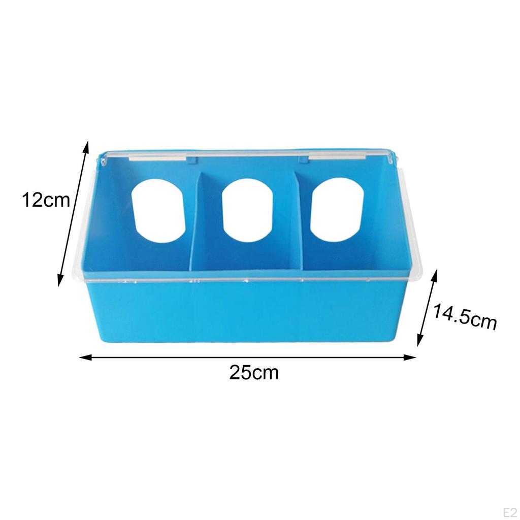 Pigeon Two Hole Hanging Cage Box, Dove Bird Slot Feeder, Food Feeding Box