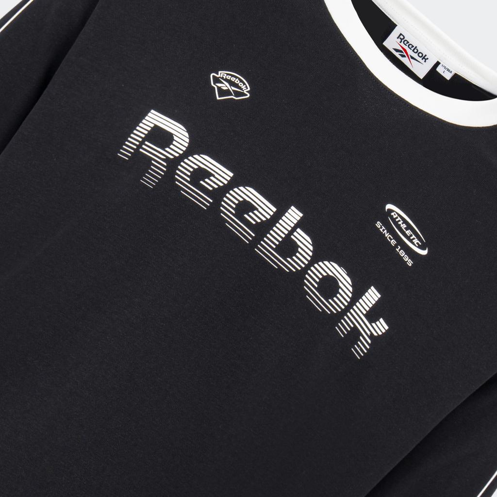 Reebok Sweatshirts Men's Jet Black Crew Neck Moderate Straight Fit A1G4A307502033