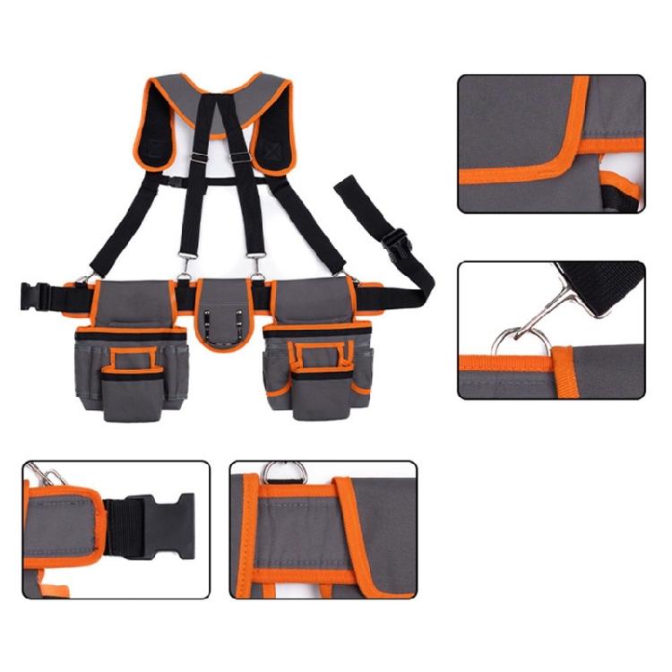 Ergonomic Magnetic Tool Belt With Reinforced Straps For Electricians Carpenters Gardeners And Maintenance Professionals