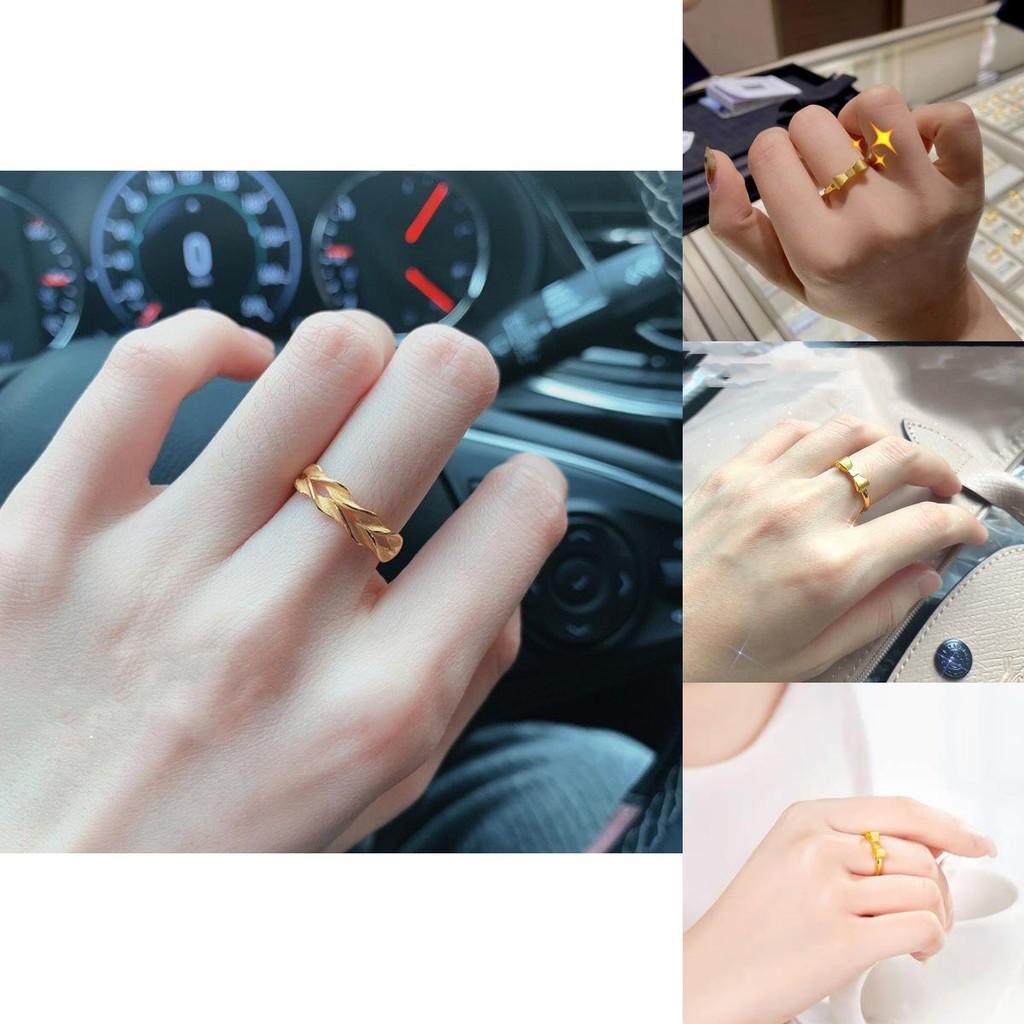 Gorgeous Brass Gold Plated Bowtie Ring Adjustable Twisted Style For Elegant Women
