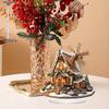 2D Flat, Gingerbread Wooden Cabin Acrylic Acrylic Desktop Decoration, with Base, Suitable for wall decoration, porch, room, villa, accents Home, Hallw