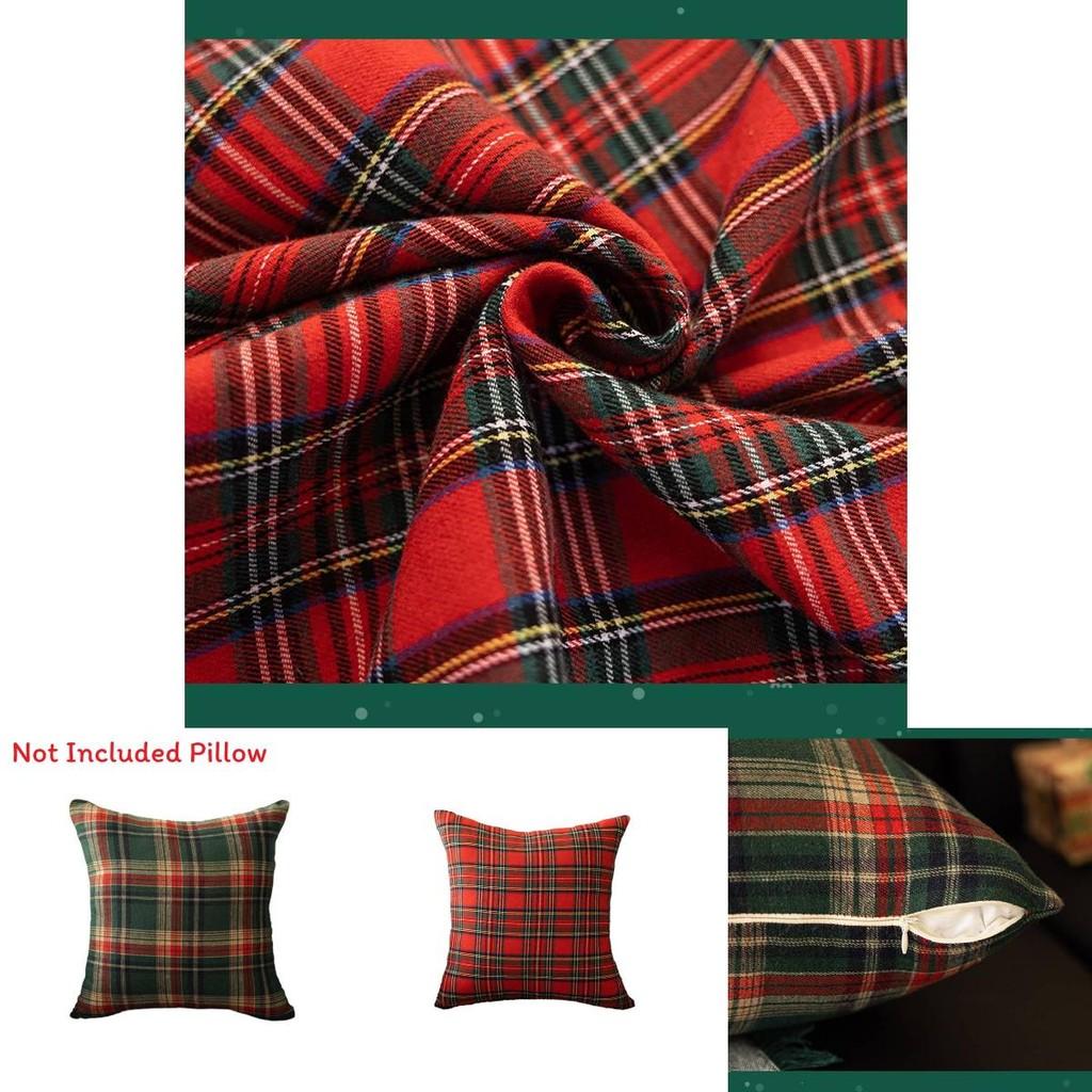 Cozy Christmas Decorative Throw Pillow With Vintage Polyester Fabric For Home And Office Use
