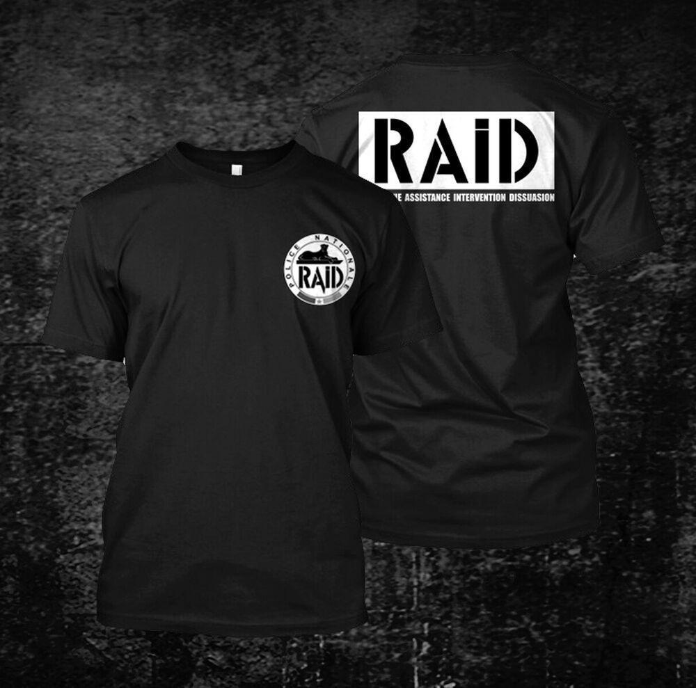

Футболка унисекс на заказ Raid Nationale Police France, футболка на заказ