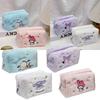 Cute Ins-style Cartoon Embroidered Makeup Bag With Large Capacity For Travel And Desktop Storage