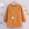 Children's Water-Resistant Long-Sleeve Apron for Meals and Art Activities