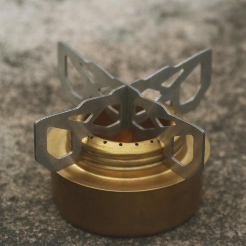 Portables Stainless Steel Stove Stand Camp Alcohols Stove Crosses Stand for Outdoor Cooking