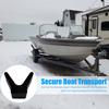 Oprire prova remorcă barcă Suport stabil Cadru prova în formă de Y cu suport roller de 2 inci Lățime montare 4 inci Deschidere V Oprire prova barcă anti-zgârieturi și anti-rugină