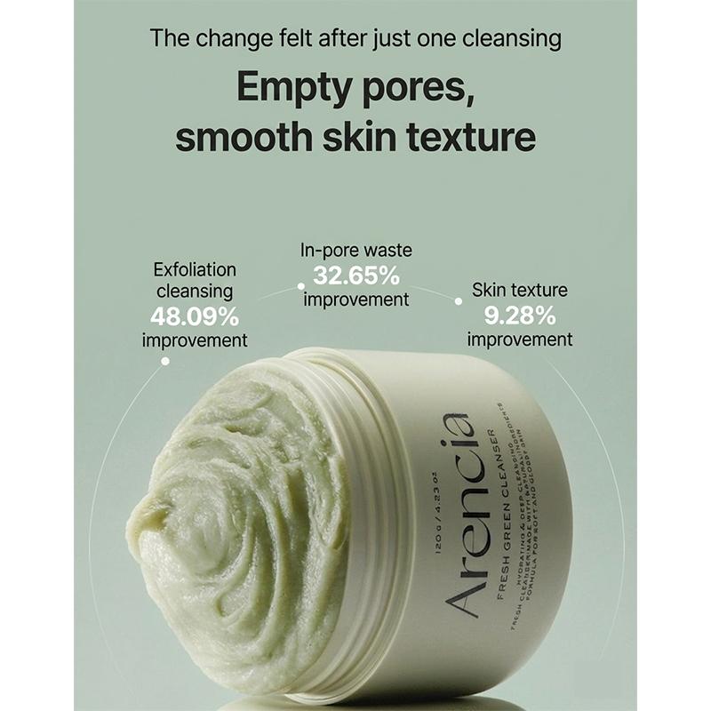 Arencia Rice Cake Fresh Cleanser 120g (Green, Rosehip, Blue Hyssop) (9 Options)