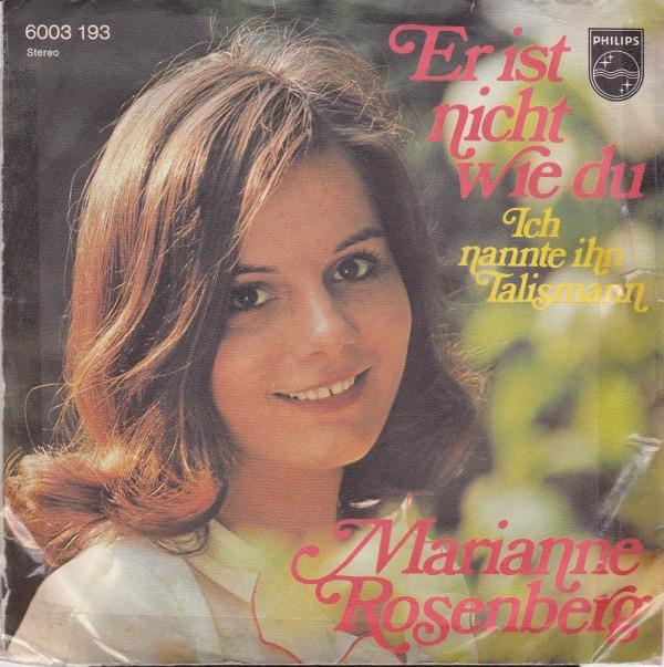 

7inch Record MARIANNE ROSENBERG - Er Ist Nicht Wie Du 6003193 Philips 1971 Germany Pop Used