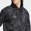 Adidas Originals Tie-Dye Hooded Drawstring Long-Sleeve Sweatshirt for Men, Black