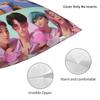 Huntrix Saja Boys Kpop Demon Hunters Square Pillow Cases Cushion Cover Novelty Polyester Decorative Pillowcover For Seat 45*45Cm