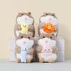 Plush Hamster Keychain Cute Cartoon Toy For School Backpack Kids Gift