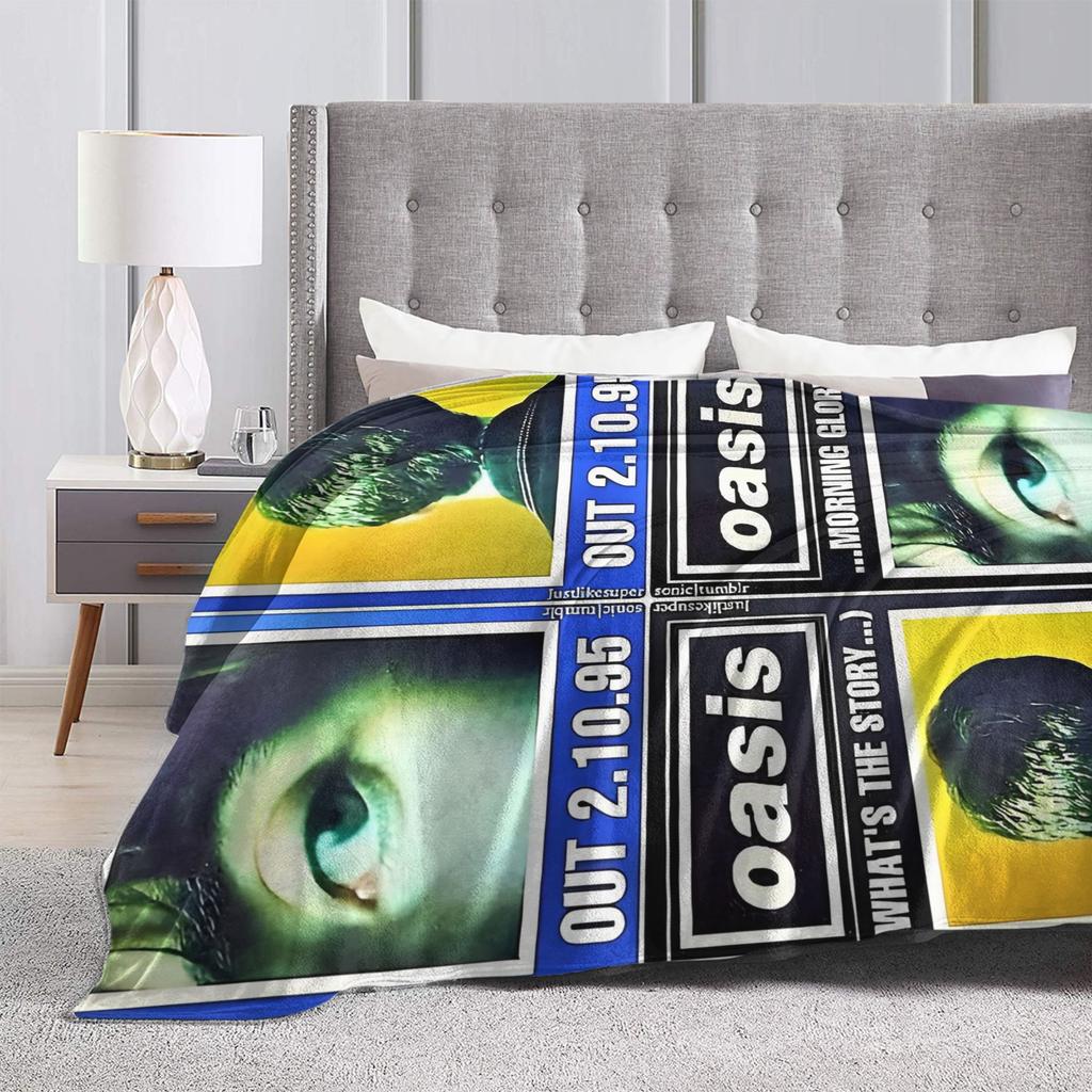 Ossis Band Flanell Decken Weiche Bettwäsche Überwürfe für Sofa Bett Reise Lustige Tagesdecke Sofa Bettbezug