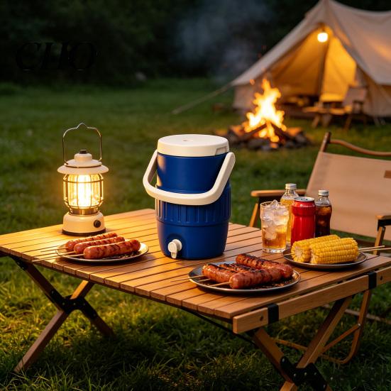 Portable Can Holder Insulated Drink Cup with Cool Riser Technology Large Capacity Easy Pour Water Bottle Cooler Spill-proof for Outdoor Camping Beach