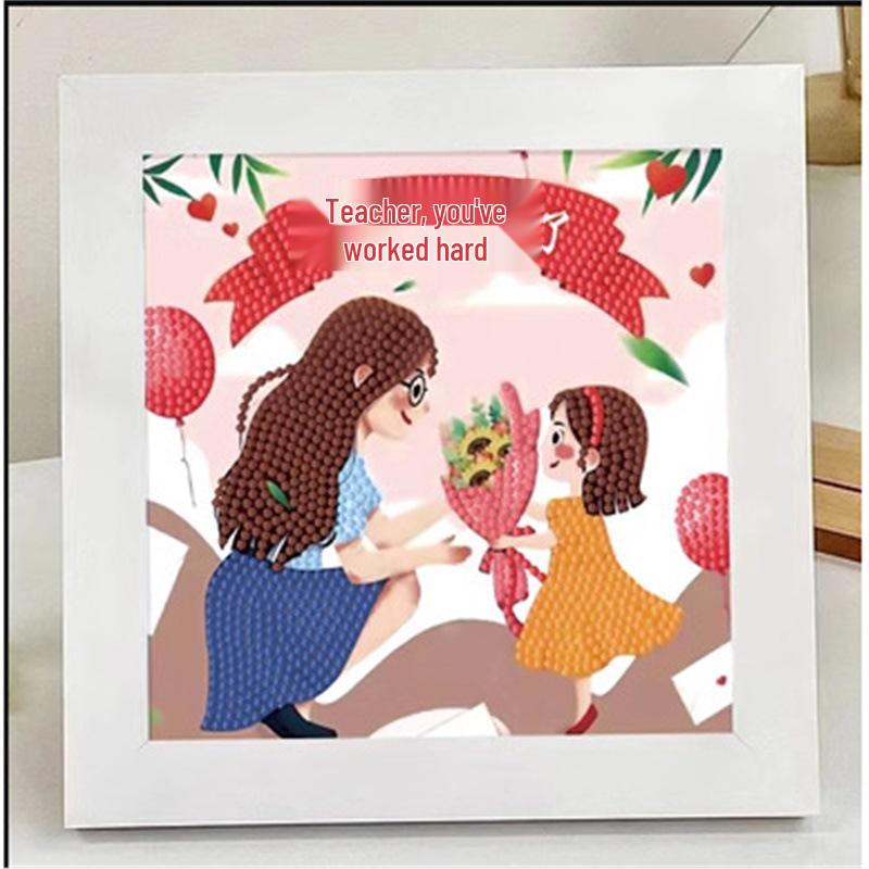 

Картина-наклейка с алмазной мозаикой ручной работы - Идеальный подарок ко Дню учителя или на день рождения от учеников