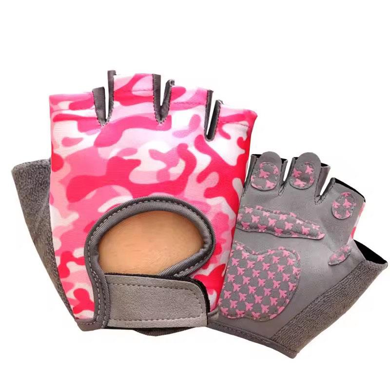 Spring and Summer Breathable Children's Half Finger Cycling Gloves Outdoor Sports Anti Slip and Wear-resistant Protective Gloves