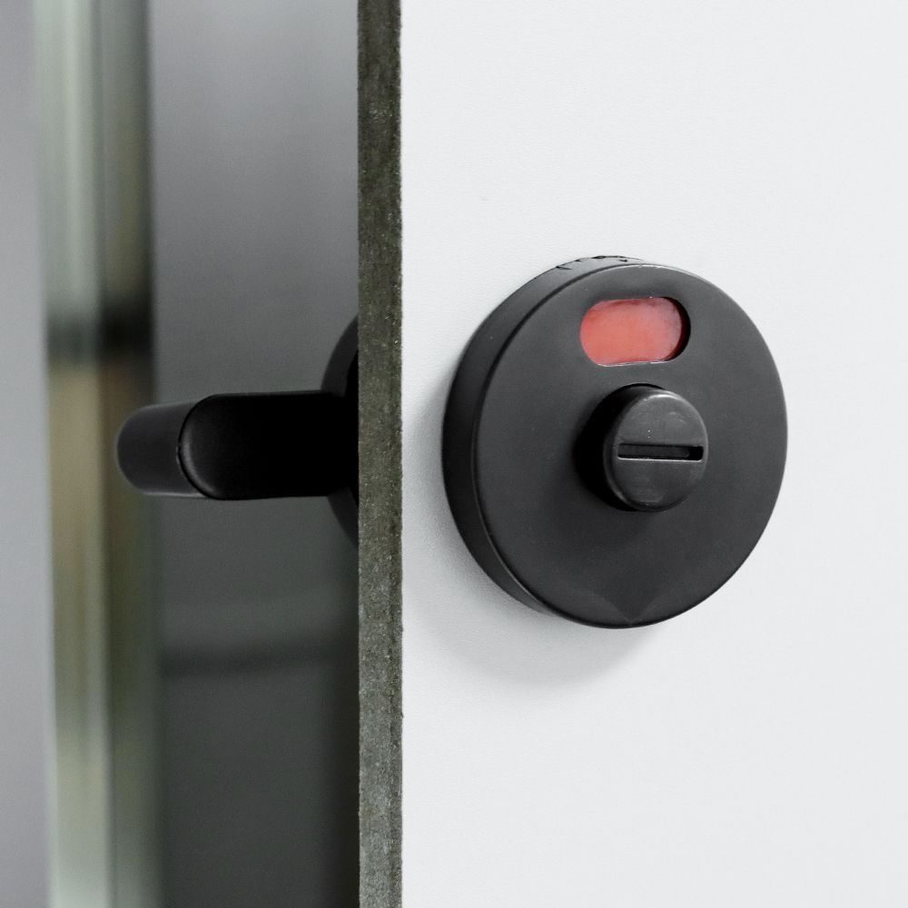 Bolt WC  Lock Plastic Toilet Lock Universal Bathroom Door Lock  Bathroom Indicator