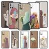 Muslimisches Arabisches Mädchen Handyhülle Für OnePlus 13 12 11 10 9 8 7T Pro 13R 12R 10R 9RT 8T Nord N200 N30 2T CE 2 3 5G Lite Weiche Hülle
