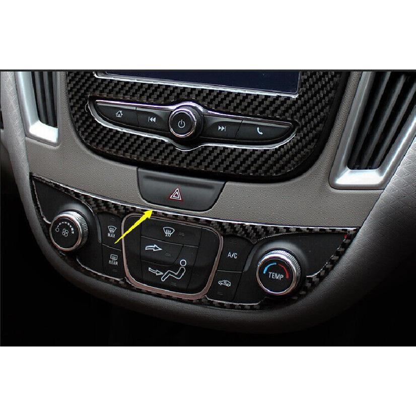 Mergency Light For Chevrolet Malibu Switch Control Real Carbon Fiber 2016-2021