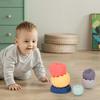 Children's Educational Soft Rubber Toy Stacking Game For Infants' Early Learning, Grasping And Sensory Development, Building Block Stacking Game