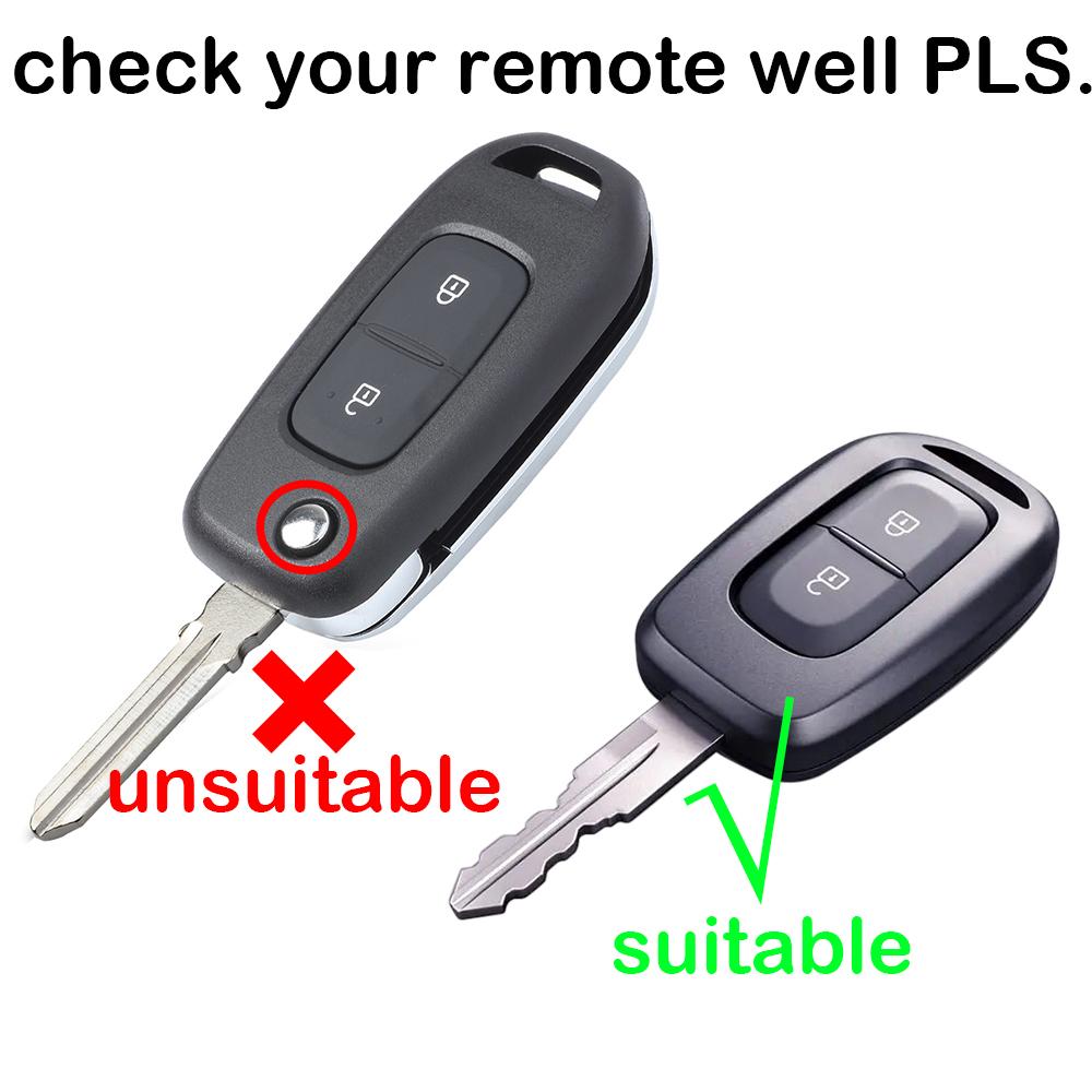Car Key Fob Case Key Cover For Renault Kwid Laguna Scenic Master Duster Trafic For Dacia Logan Sandero Stepway Spring Dokker Mcv