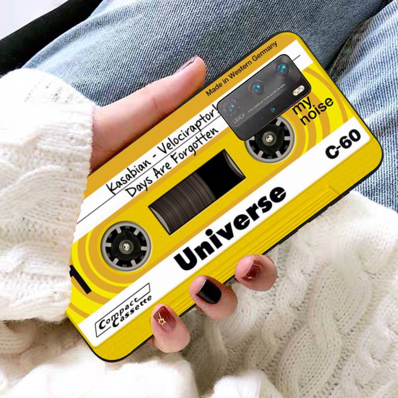 Vintage Cassette Tape Retro Style Phone Case for Huawei P30 40 20 10 8 9 Lite Pro Plus Psmart2019