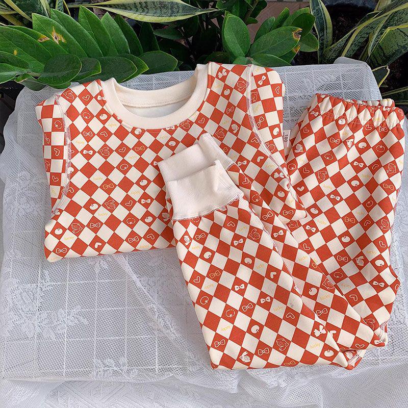 Baby Girl Winter Pajama Set - Warm Printed Long Johns for Toddlers & Kids