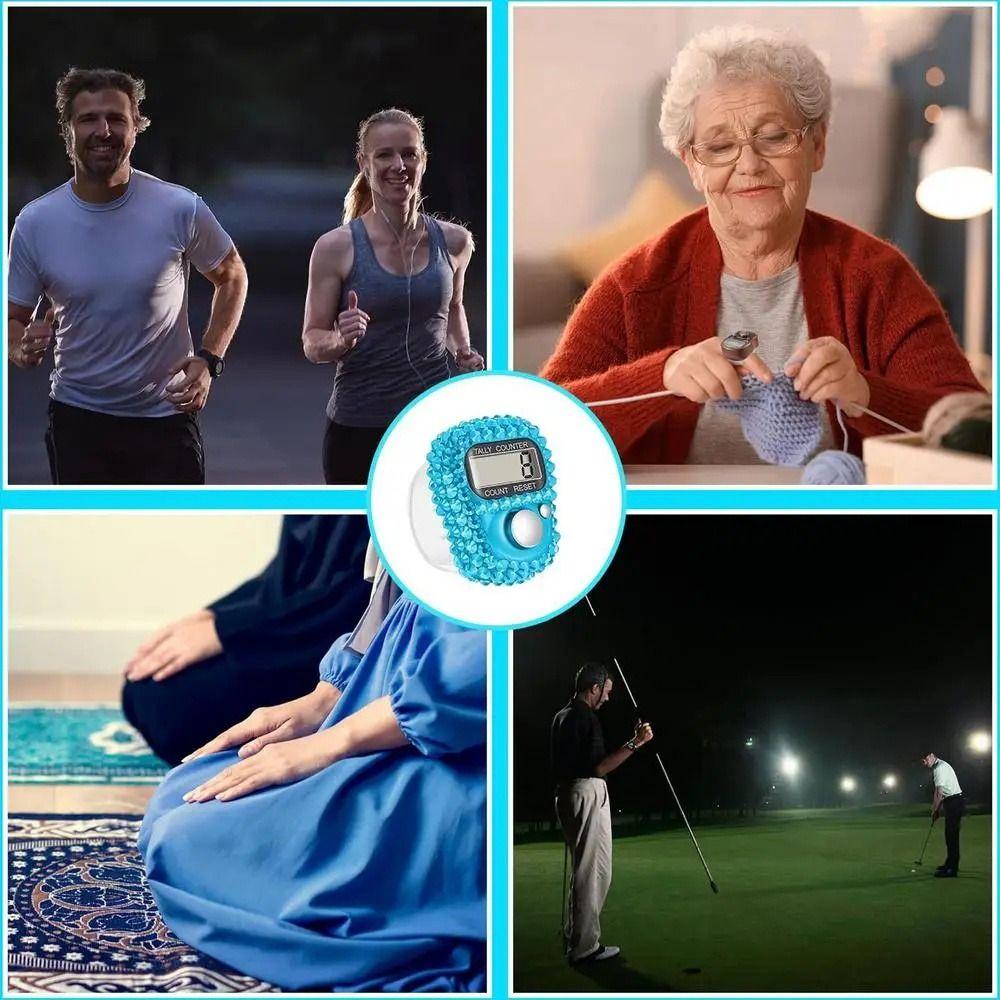 Electronic Finger Counter Hand Held Finger Ring Tally Manual Hand Counter  Sports