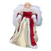 Angel Treetop Cartoon Delicate Statue Angel Figurine Christmas Ornament Decoration for Office Xmas Tree Shop Holiday Living Room