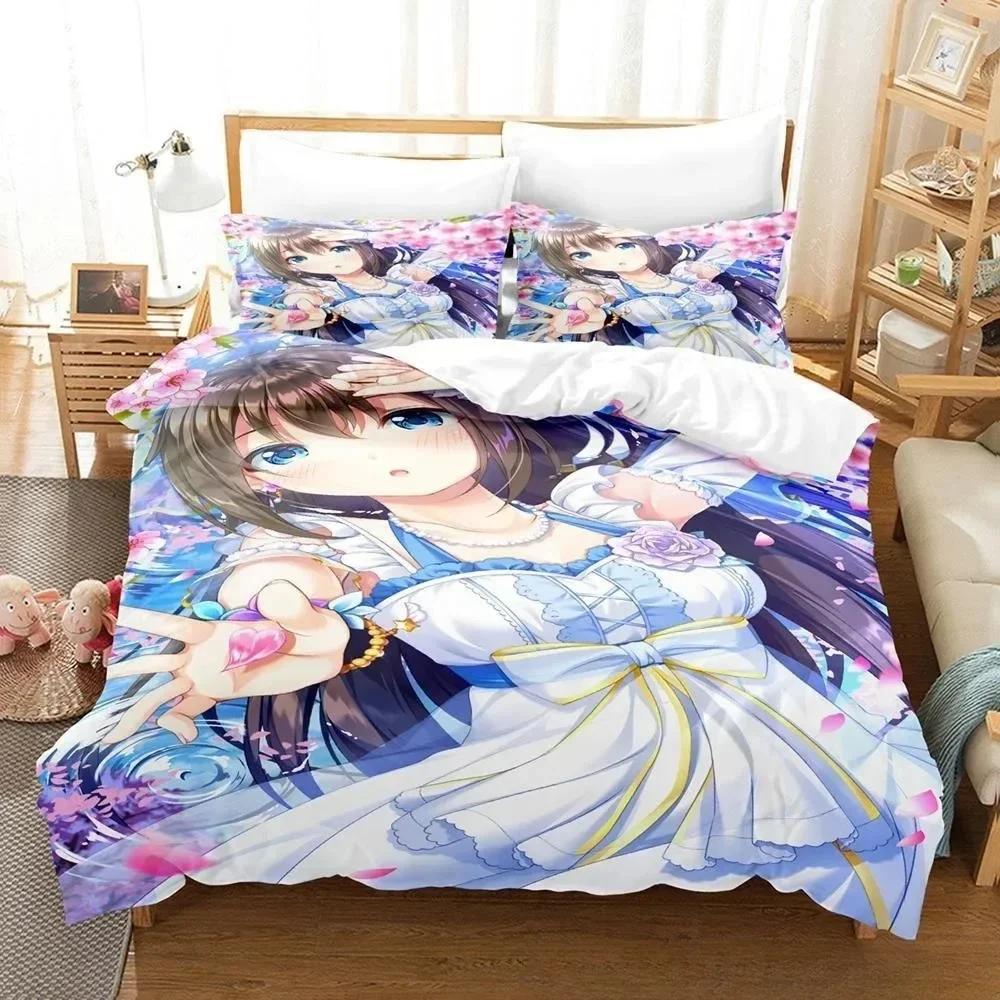 3D Printed Anime Kawaii Girs Love Live! Bedding Set Single Twin Full Queen King Size Bed Set Adult Kid Bedroom Duvetcover Sets