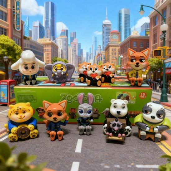 Zootopia Blind Box Series: Cute Judy & Nick Figures Ornaments