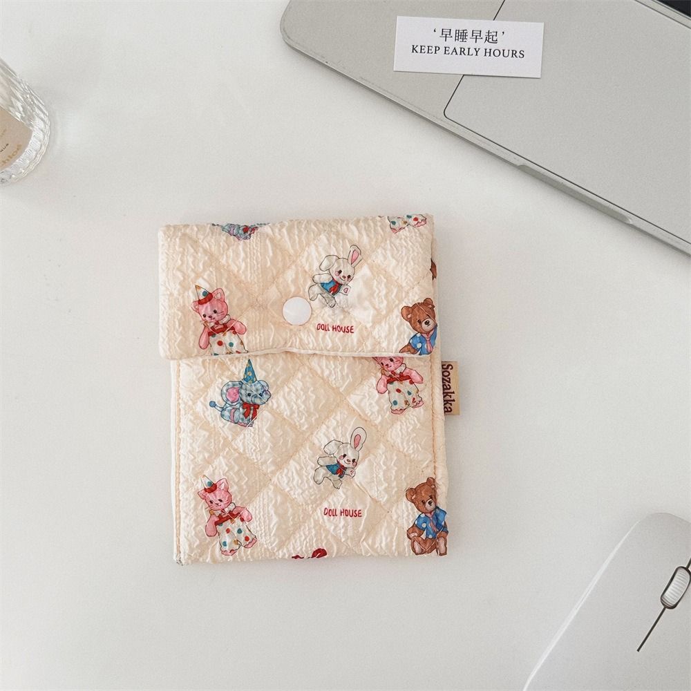 

Cartoon Sanitary Napkins Storage Bag Lightweight Lipstick Makeup Organizer Mini Cosmetic Bag Girl Style K