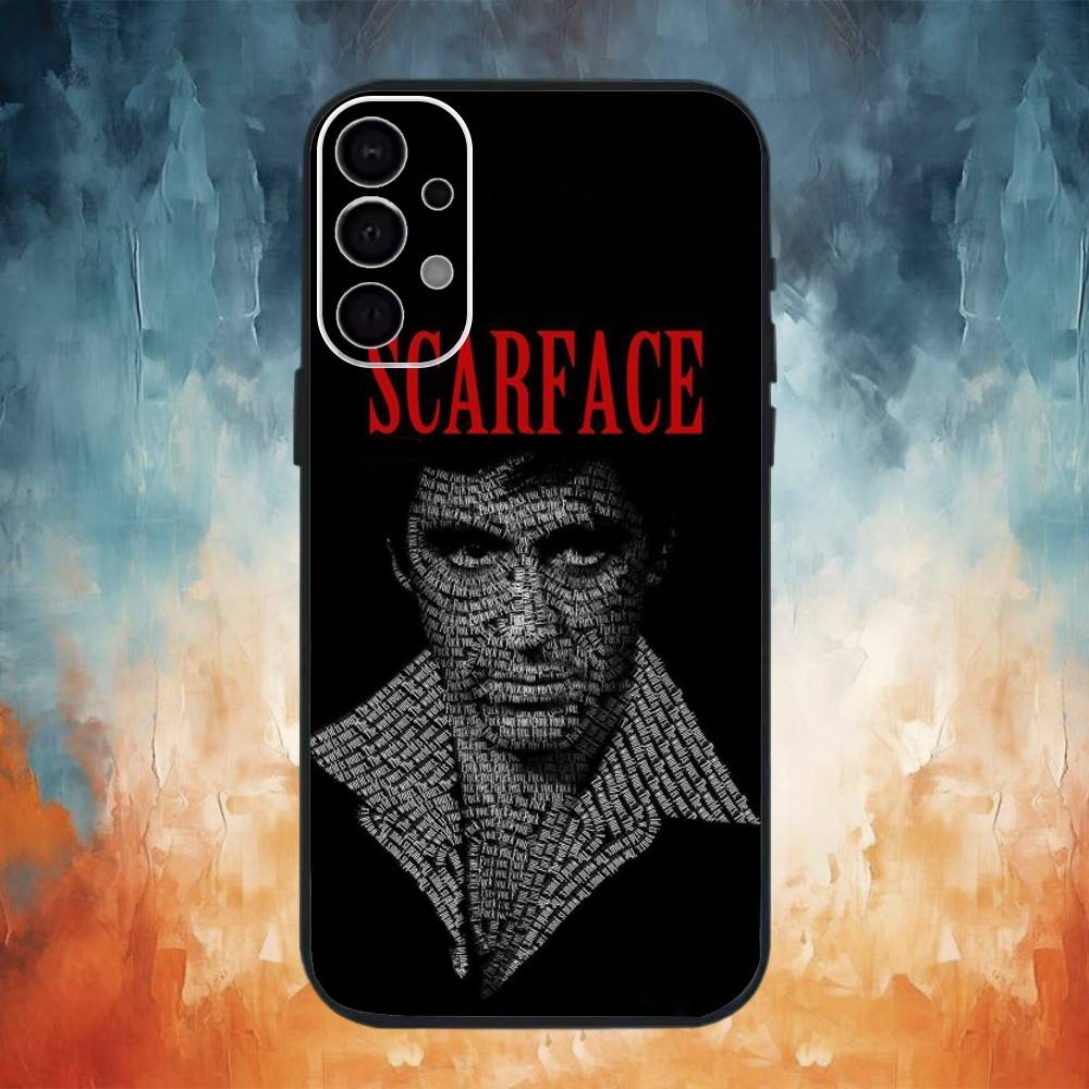 Classic Movie S-Scarface Phone Case For Samsung S26,25,24,23,22,30,21,10,9,Ultra,Plus,Lite Black Soft Case