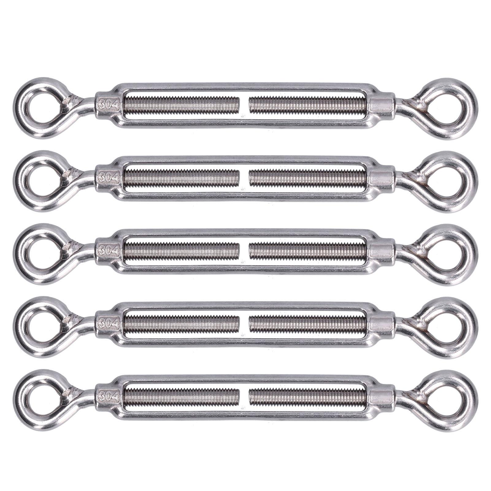 

5 шт. натяжной трос с проушиной и проушиной из нержавеющей стали 304 для парусов M4