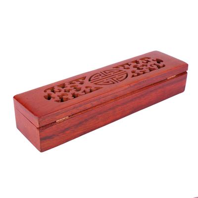 Vietnam Nanmu Chopsticks Box Lying Incense Burner Assorted Hollow Incense Box(#3)