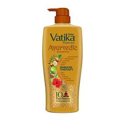 Shampoo Ayurvédico Vatika, 640ml Poder de Dus Poshan para 10 problemas capilares