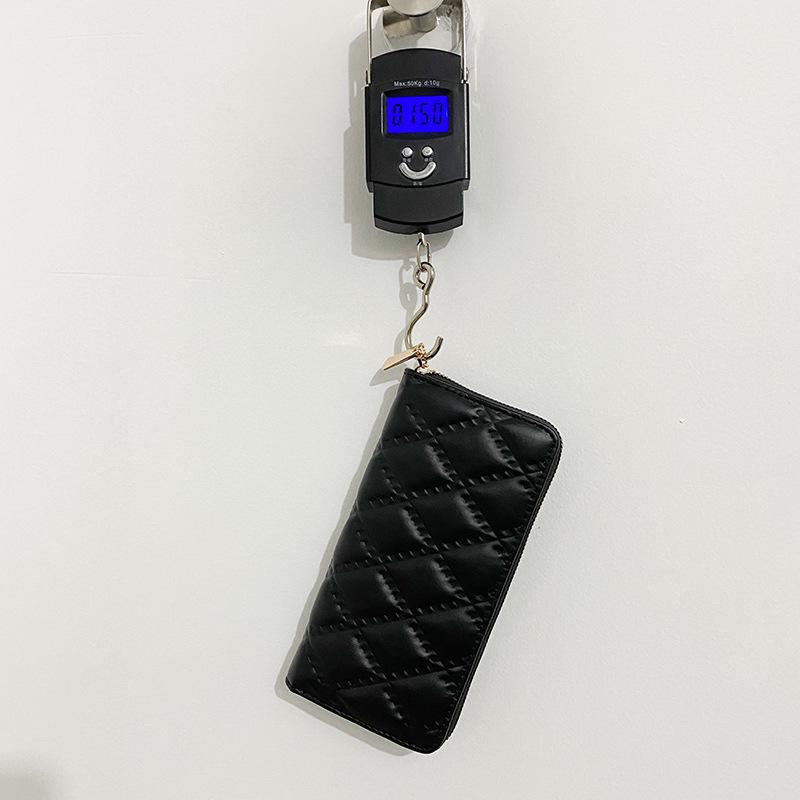 Portefeuille pochette en cuir PU gaufré pour femme 2024 - Grande capacité, Multiples fentes pour cartes, Porte-monnaie, Sac pour téléphone