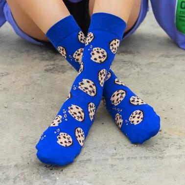 Colorful Socks Cookies Cookies Navy Blue Gift