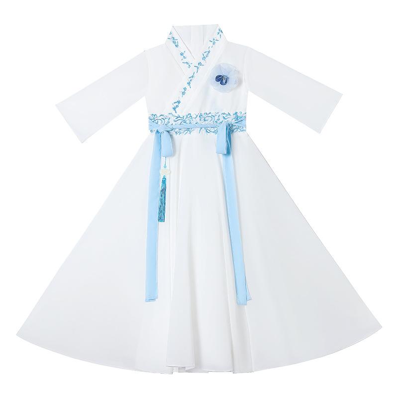 Dívka Hanfu starověký kostým děti Čínský styl holčičí šaty Tang šaty princezna sukně národní kroj děti