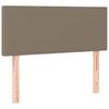 Box Spring Bed with Mattress Taupe 80 x 200 cm Fabric